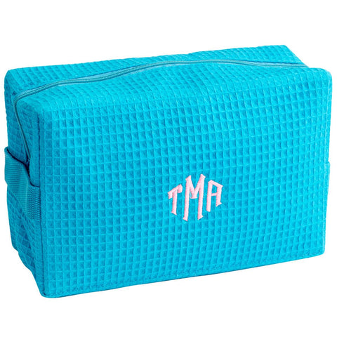 Waffle Weave Cosmetic Bag