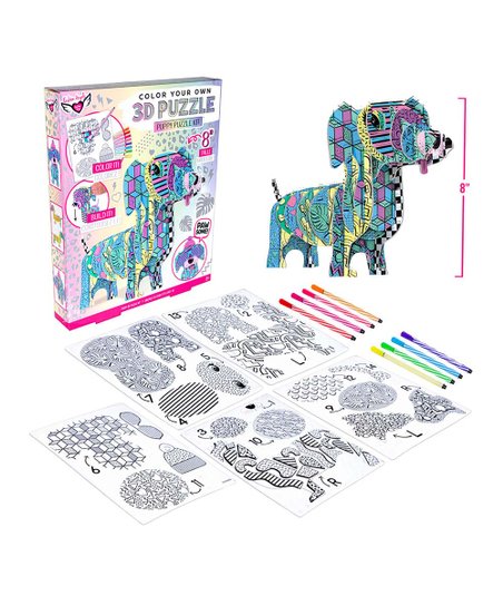 Puppy color 3D Puzzle